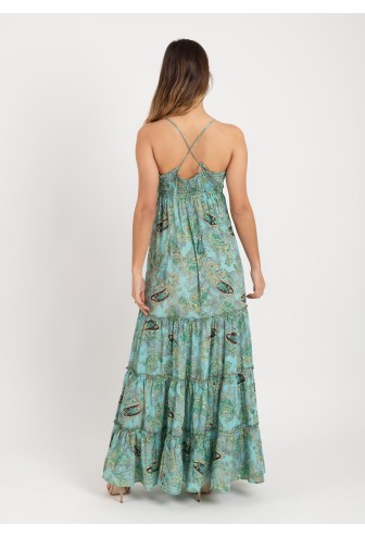 VESTIDO CELESTE EMILIO GOLD 2