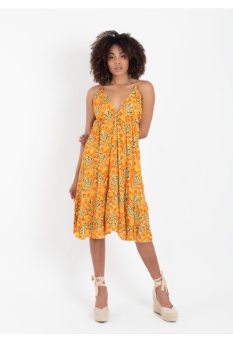 VESTIDO UNNA SHORT GOLD