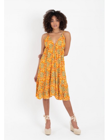 VESTIDO UNNA SHORT GOLD