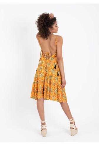 VESTIDO UNNA SHORT GOLD 2