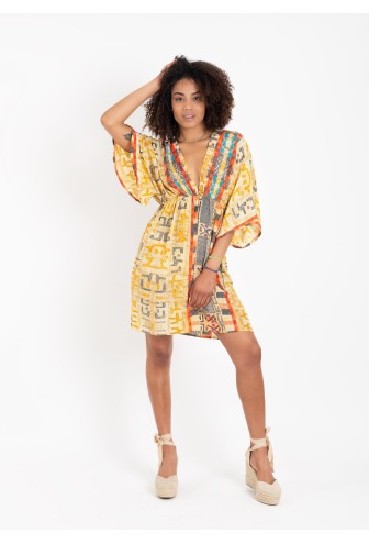 VESTIDO HASSINA AMARILLO SHORT