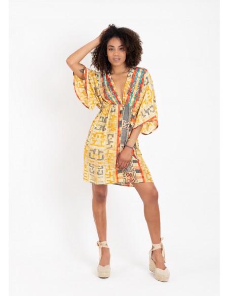 VESTIDO HASSINA AMARILLO SHORT