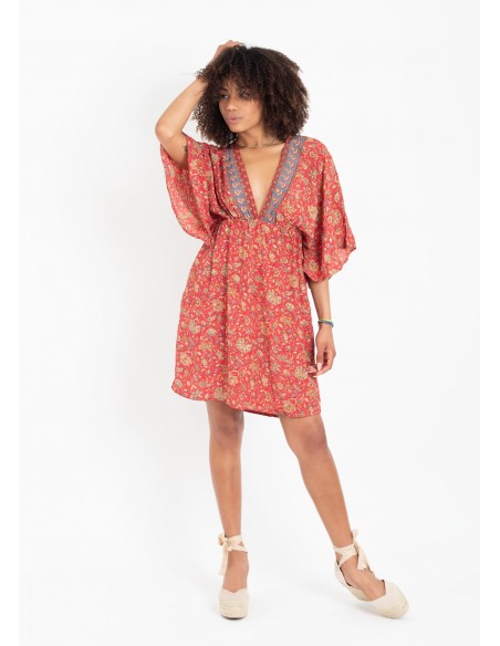 VESTIDO ROJO HASSINA SHORT G