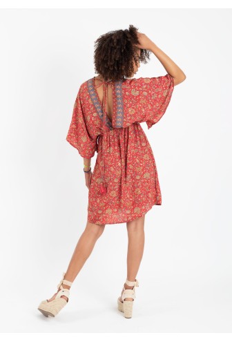 VESTIDO ROJO HASSINA SHORT G 2