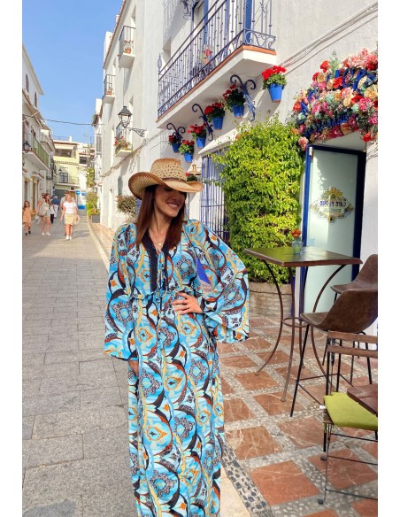 VESTIDO TINA ESTAMPADO AZUL