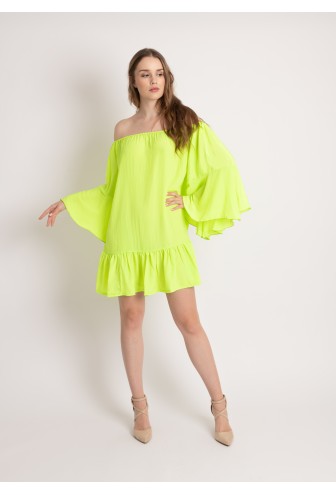 VESTIDO CORTO JUANA NEÓN